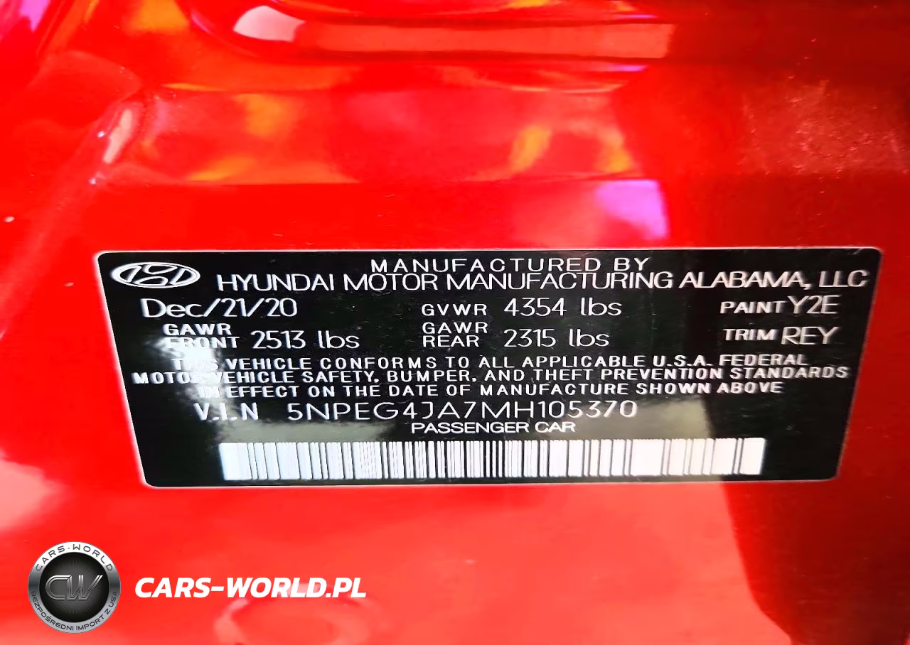 2021 Hyundai Sonata Se VIN:5NPEG4JA7MH105370 - 12