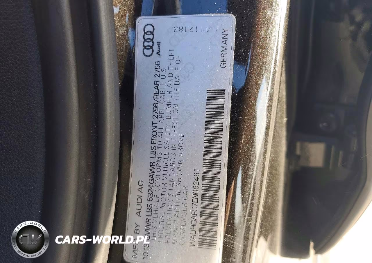 2014 Audi A6 Prestige VIN:WAUHGAFC7EN062461 - 12