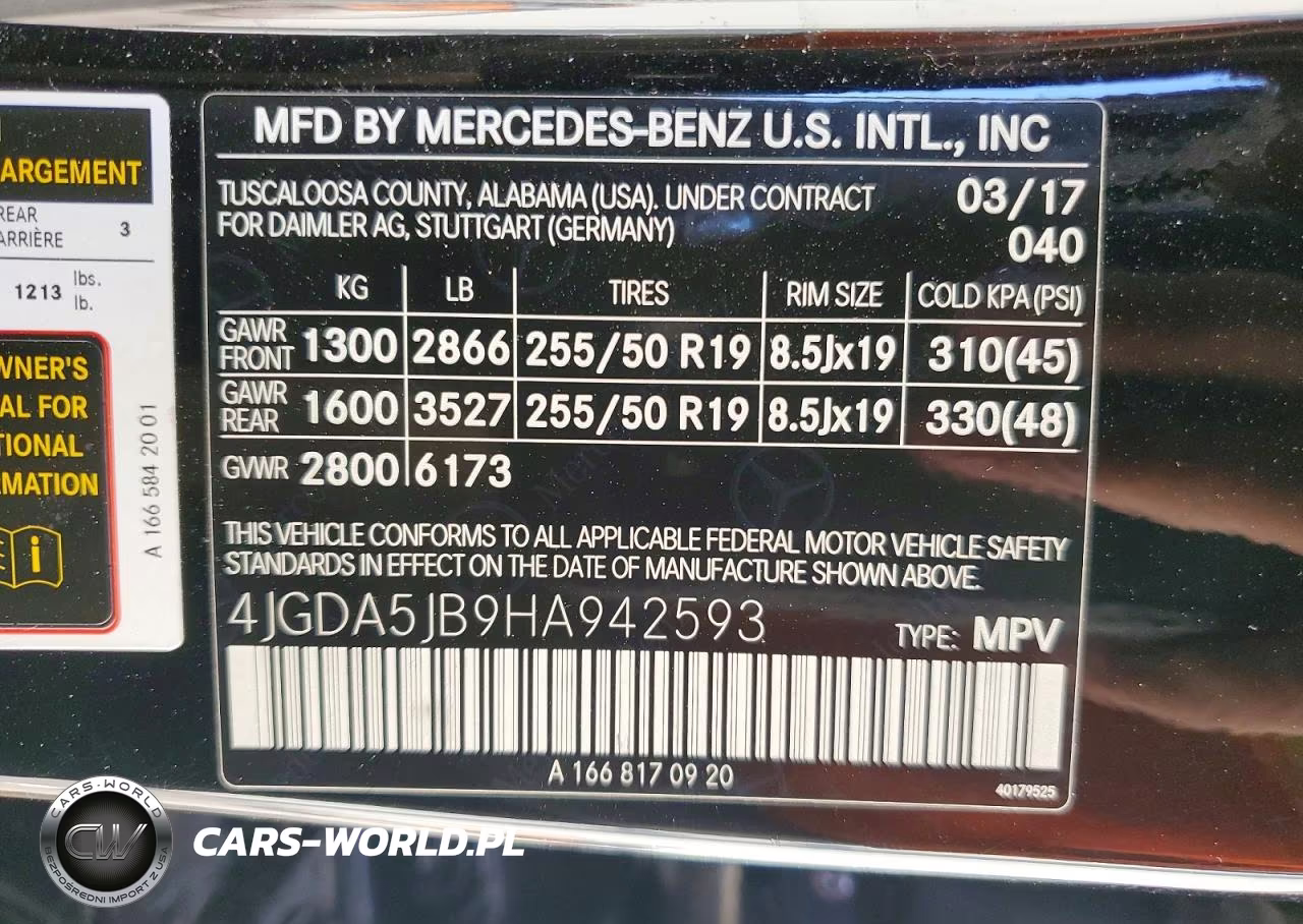 2017 Mercedes-Benz Gle 350 VIN:4JGDA5JB9HA942593 - 13