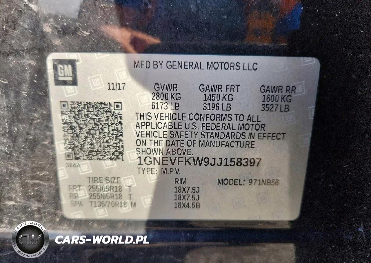 2018 Chevrolet Traverse Ls VIN:1GNEVFKW9JJ158397 - 13
