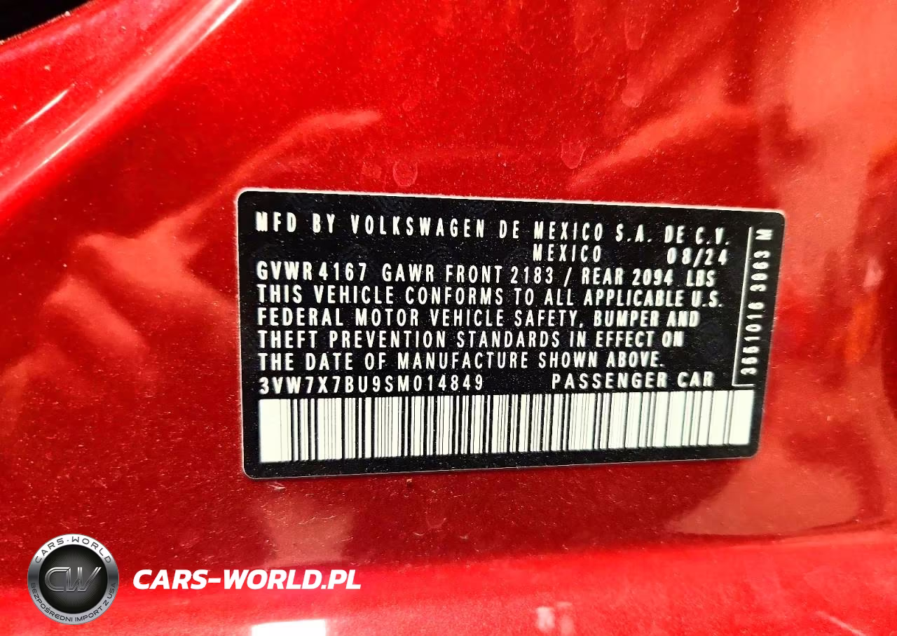 2025 Volkswagen Jetta Se VIN:3VW7X7BU9SM014849 - 12