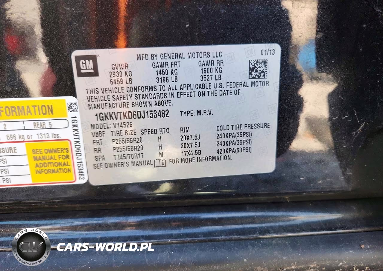 2013 GMC Acadia Denali VIN:1GKKVTKD6DJ153482 - 13