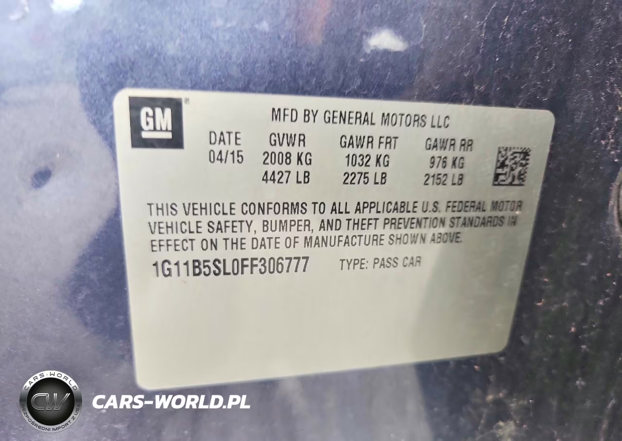 2015 Chevrolet Malibu Ls VIN:1G11B5SL0FF306777 - 12