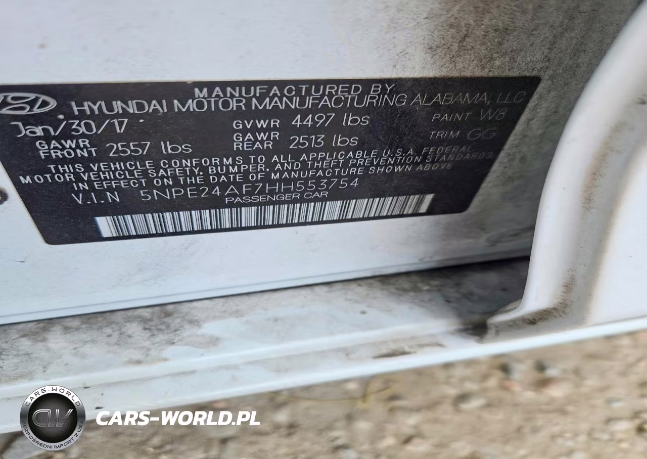 2017 Hyundai Sonata Se VIN:5NPE24AF7HH553754 - 12