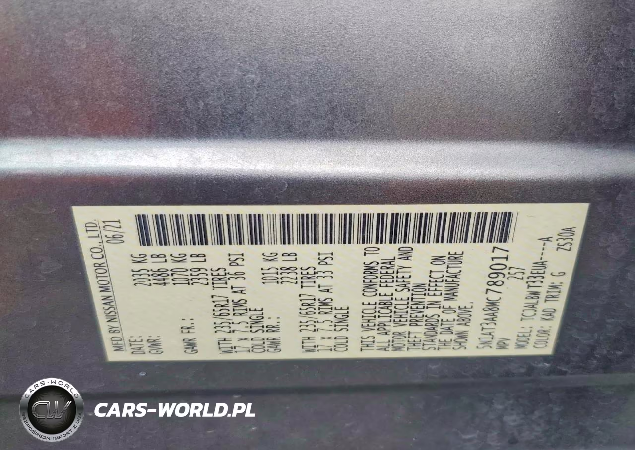 2021 Nissan Rogue S VIN:5N1AT3AA8MC789017 - 13