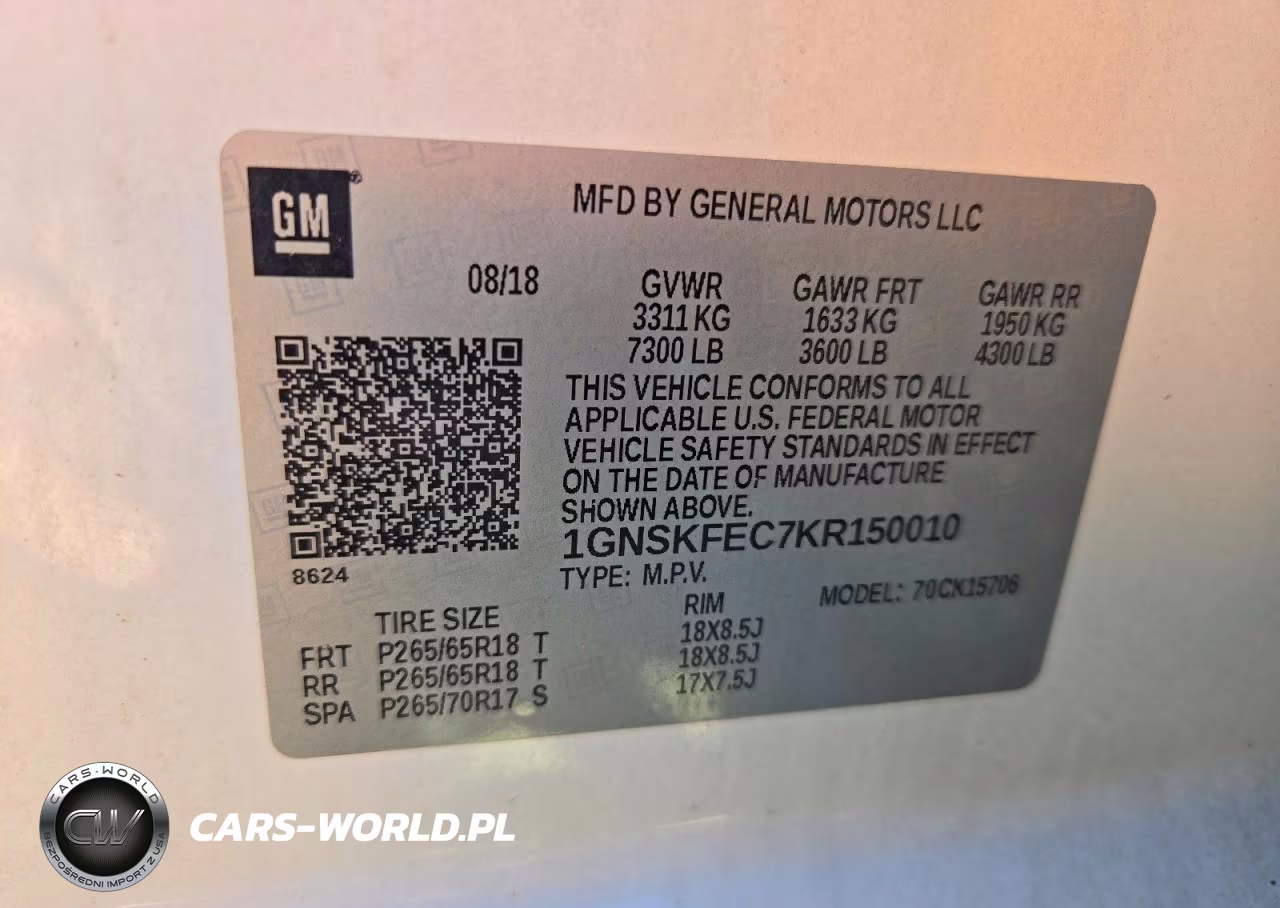 2019 Chevrolet Tahoe Special VIN:1GNSKFEC7KR150010 - 13
