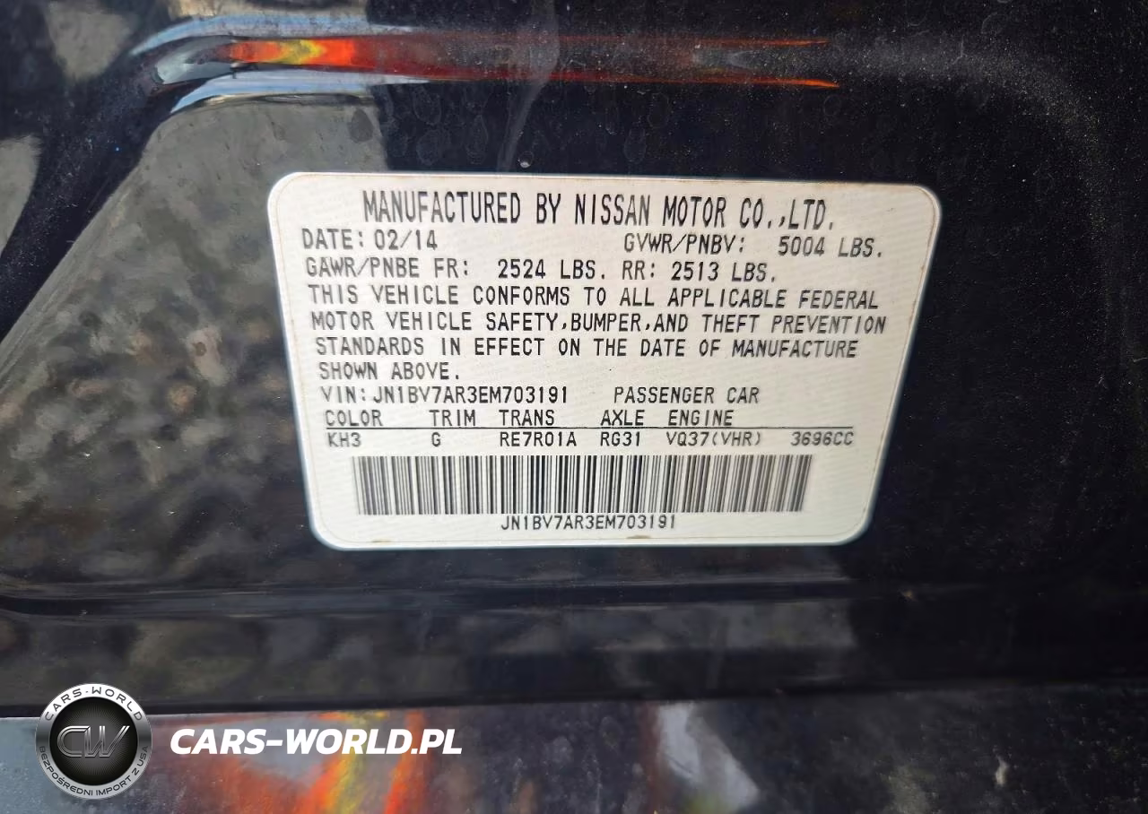 2014 Infiniti Q50 Sport VIN:JN1BV7AR3EM703191 - 12