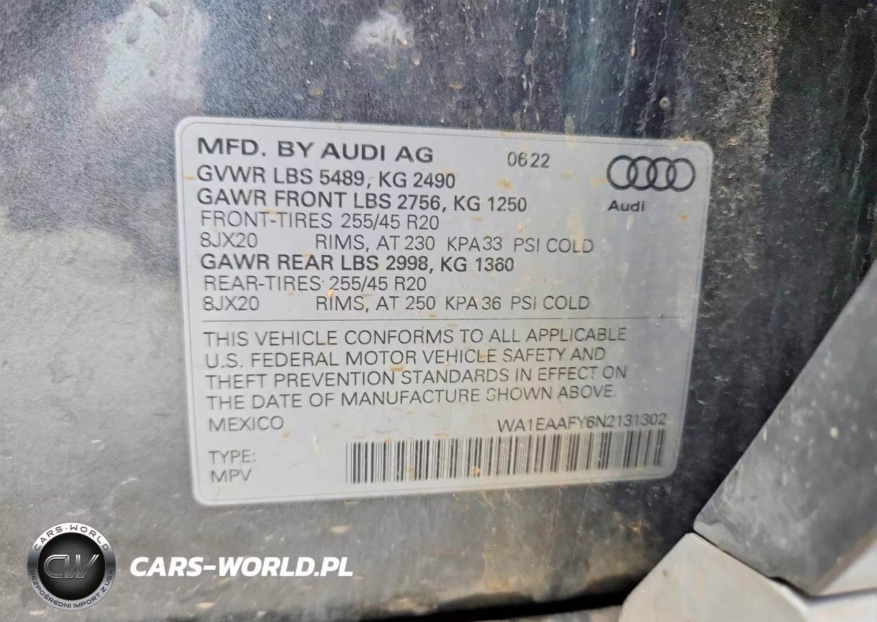 2022 Audi Q5 Premium Plus 45 VIN:WA1EAAFY6N2131302 - 13