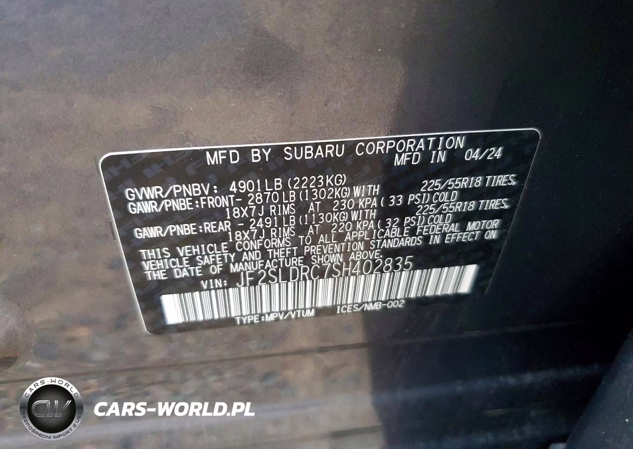 2025 Subaru Forester Limited VIN:JF2SLDRC7SH402835 - 13