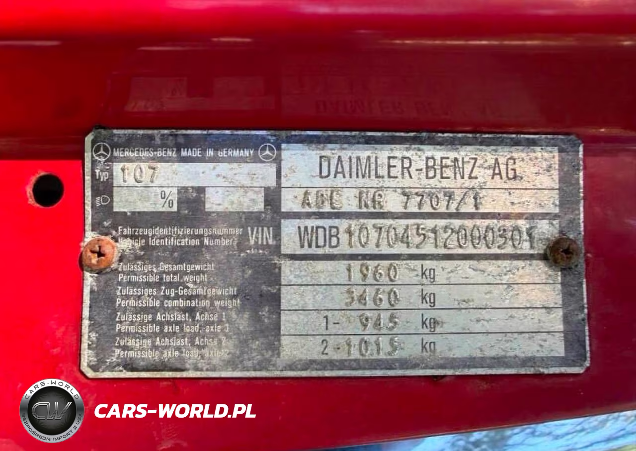 1980 Mercedes-Benz 380Sl VIN:WDB10704512000301 - 10