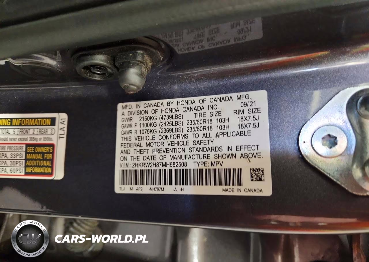 2021 Honda Cr-V Exl VIN:2HKRW2H87MH682508 - 14