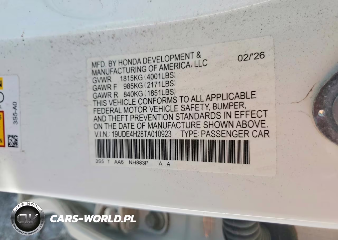 2026 Acura Integra VIN:19UDE4H28TA010923 - 12