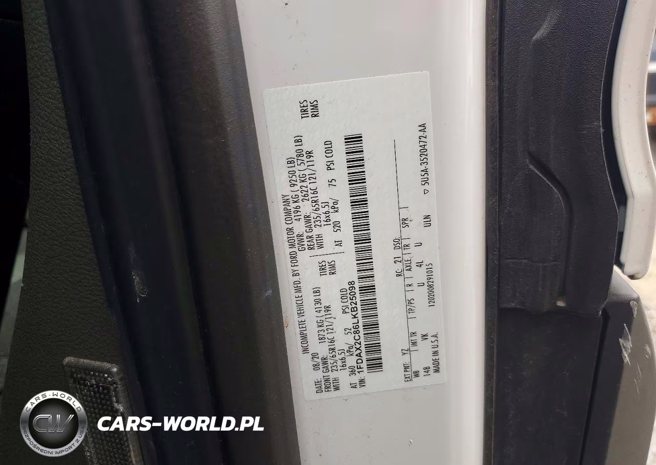 2020 Ford Transit-350 VIN:1FDAX2C86LKB25098 - 13
