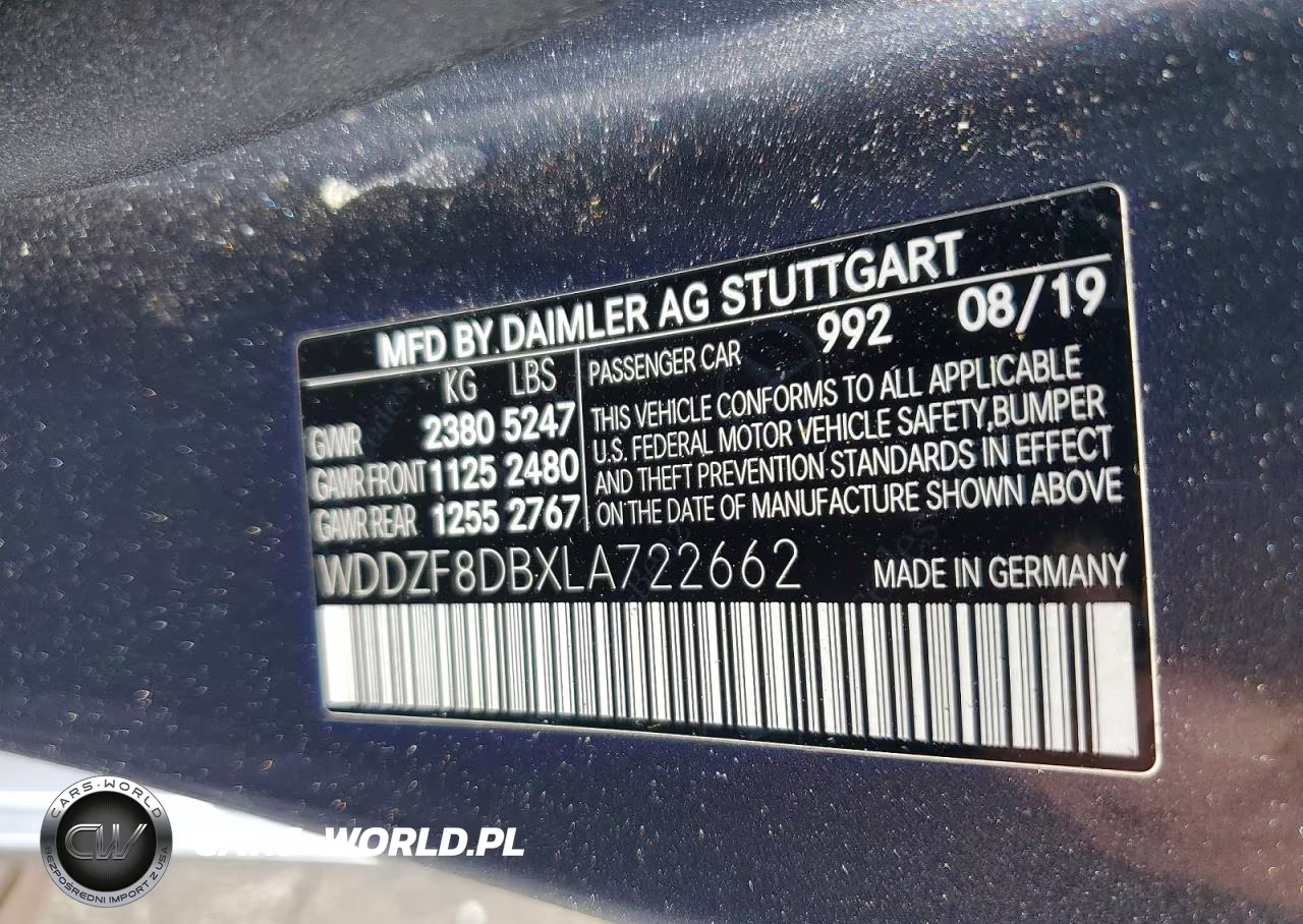 2020 Mercedes-Benz E 350 VIN:WDDZF8DBXLA722662 - 12