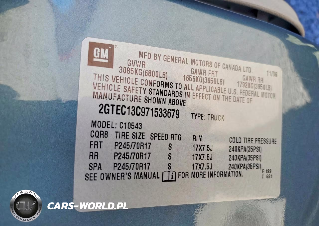 2007 GMC New Sierra C1500 VIN:2GTEC13C971533679 - 12