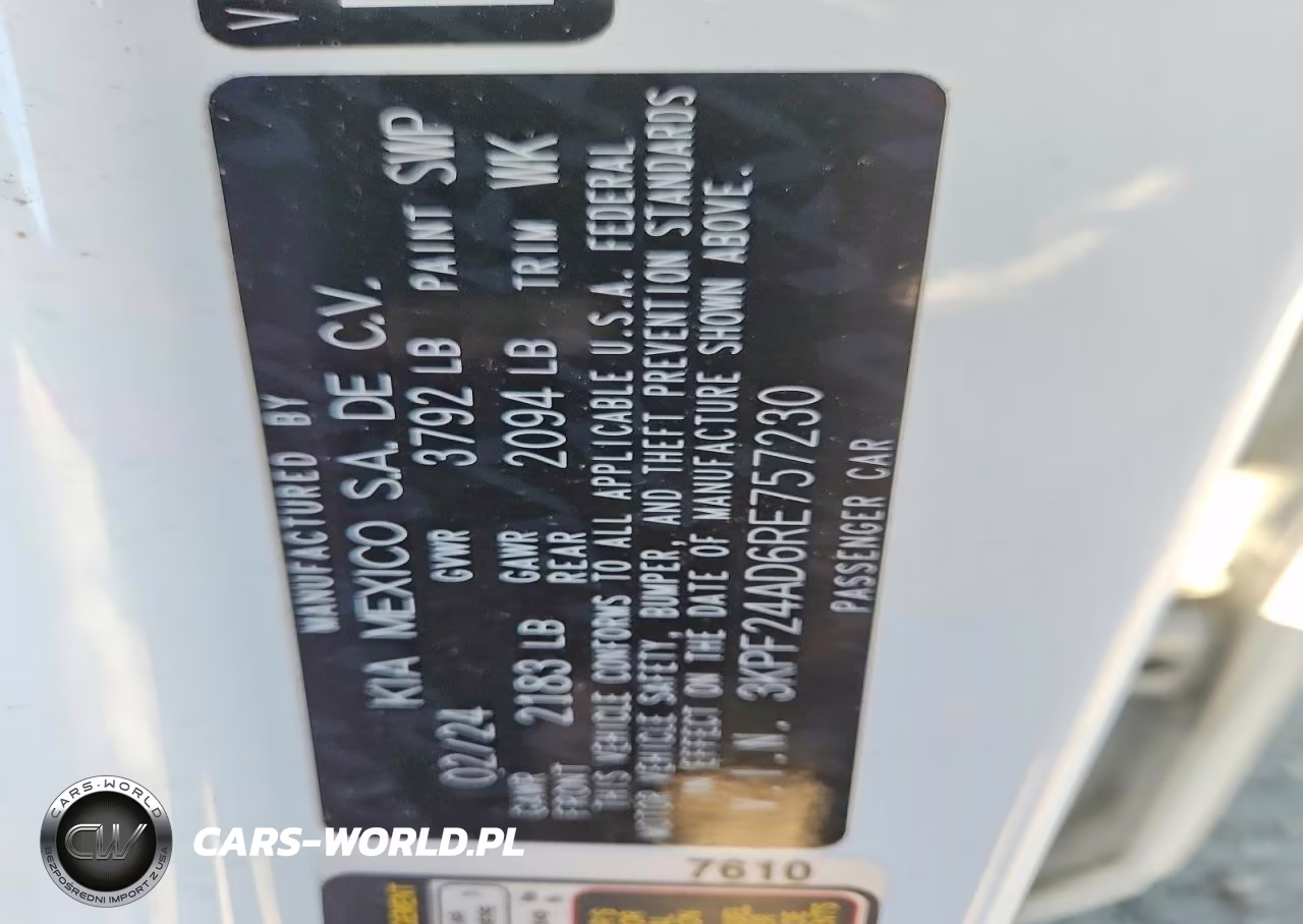 2024 Kia Forte Lxs VIN:3KPF24AD6RE757230 - 13
