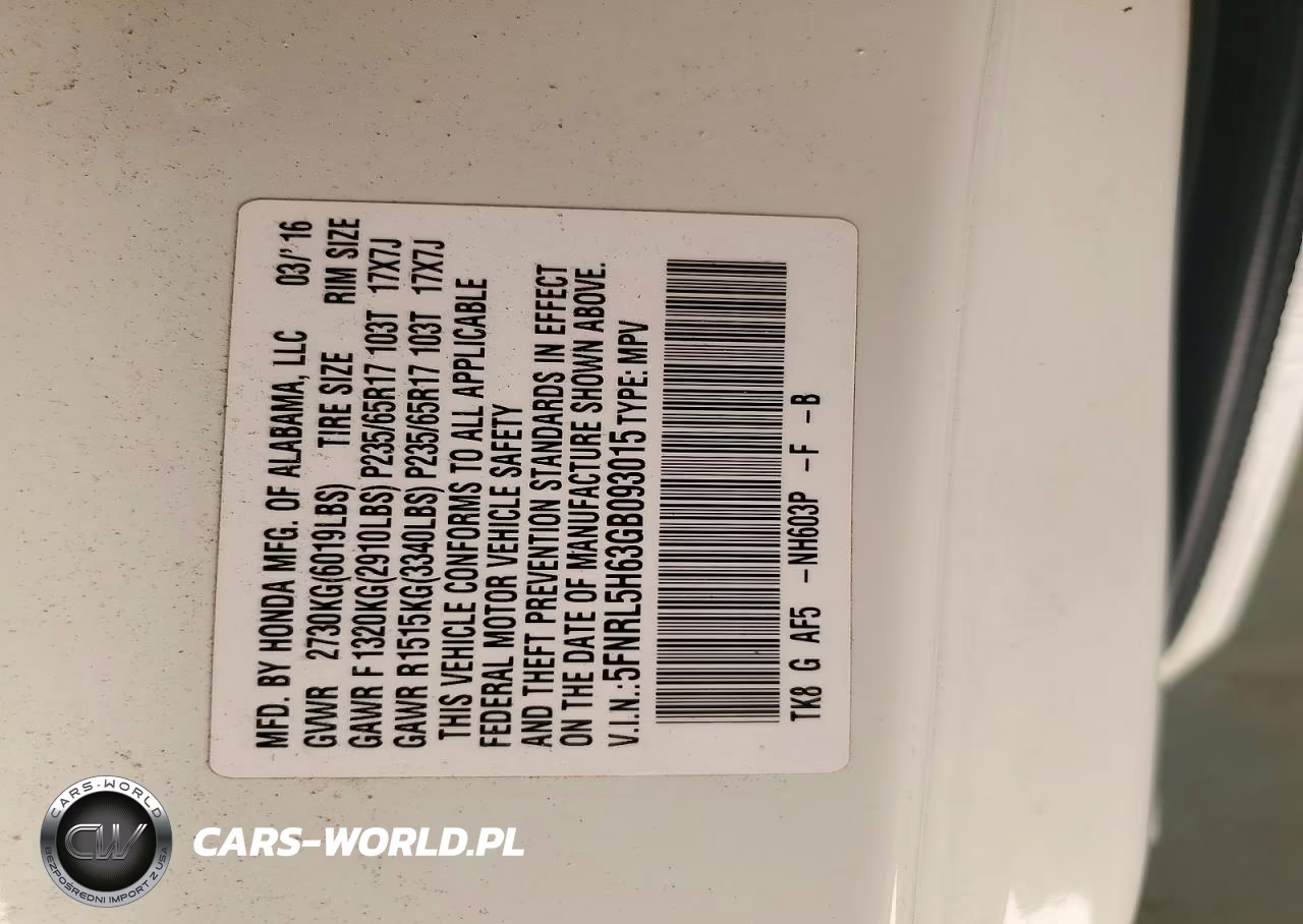 2016 Honda Odyssey Exl VIN:5FNRL5H63GB093015 - 12
