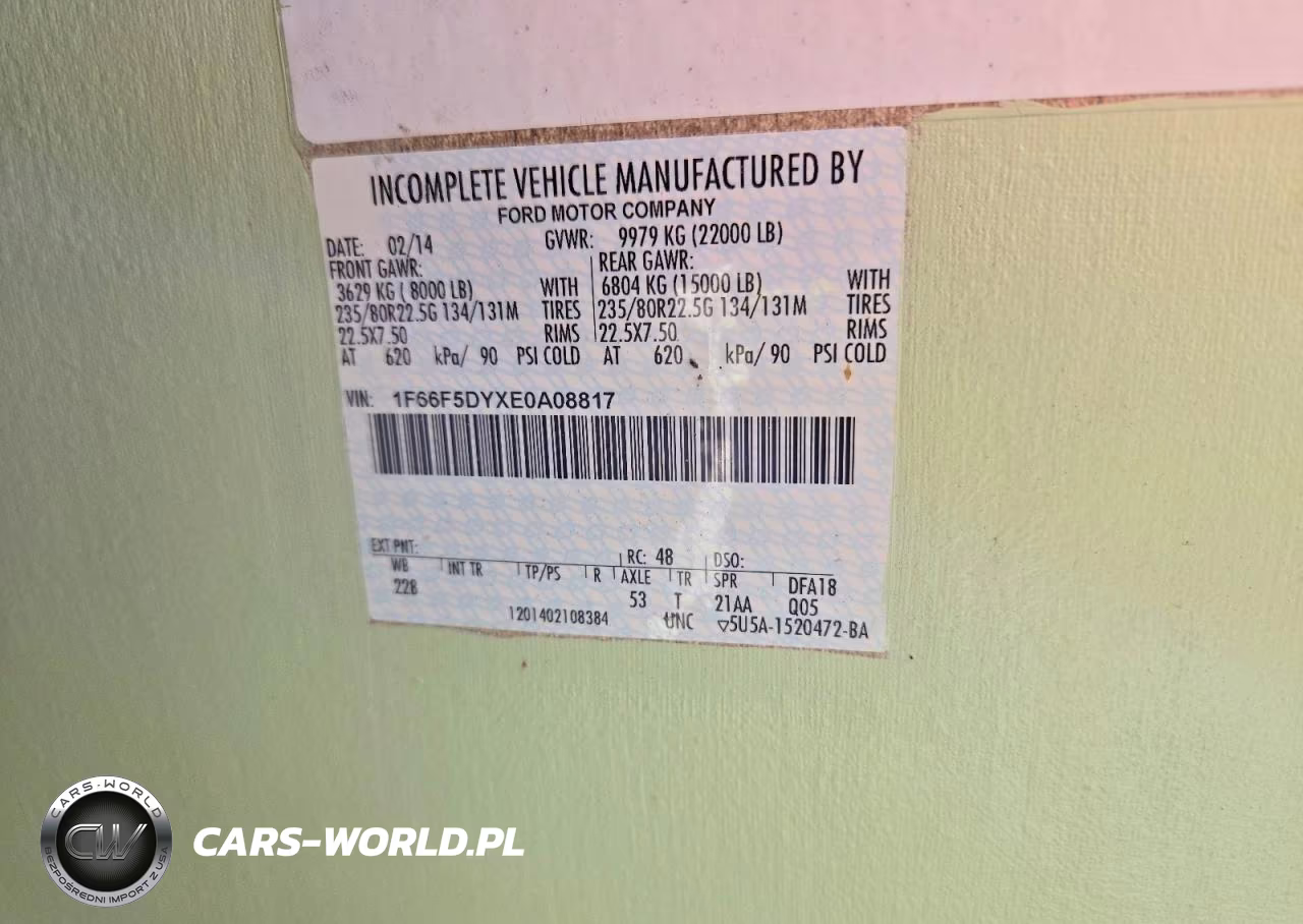 2014 Ford F53 VIN:1F66F5DYXE0A08817 - 10