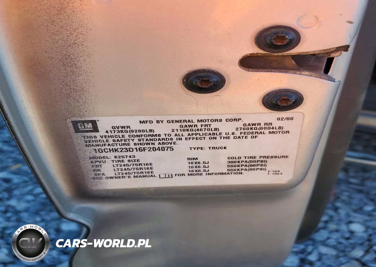 2006 Chevrolet Silverado K2500 Heavy Duty VIN:1GCHK23D16F204075 - 12