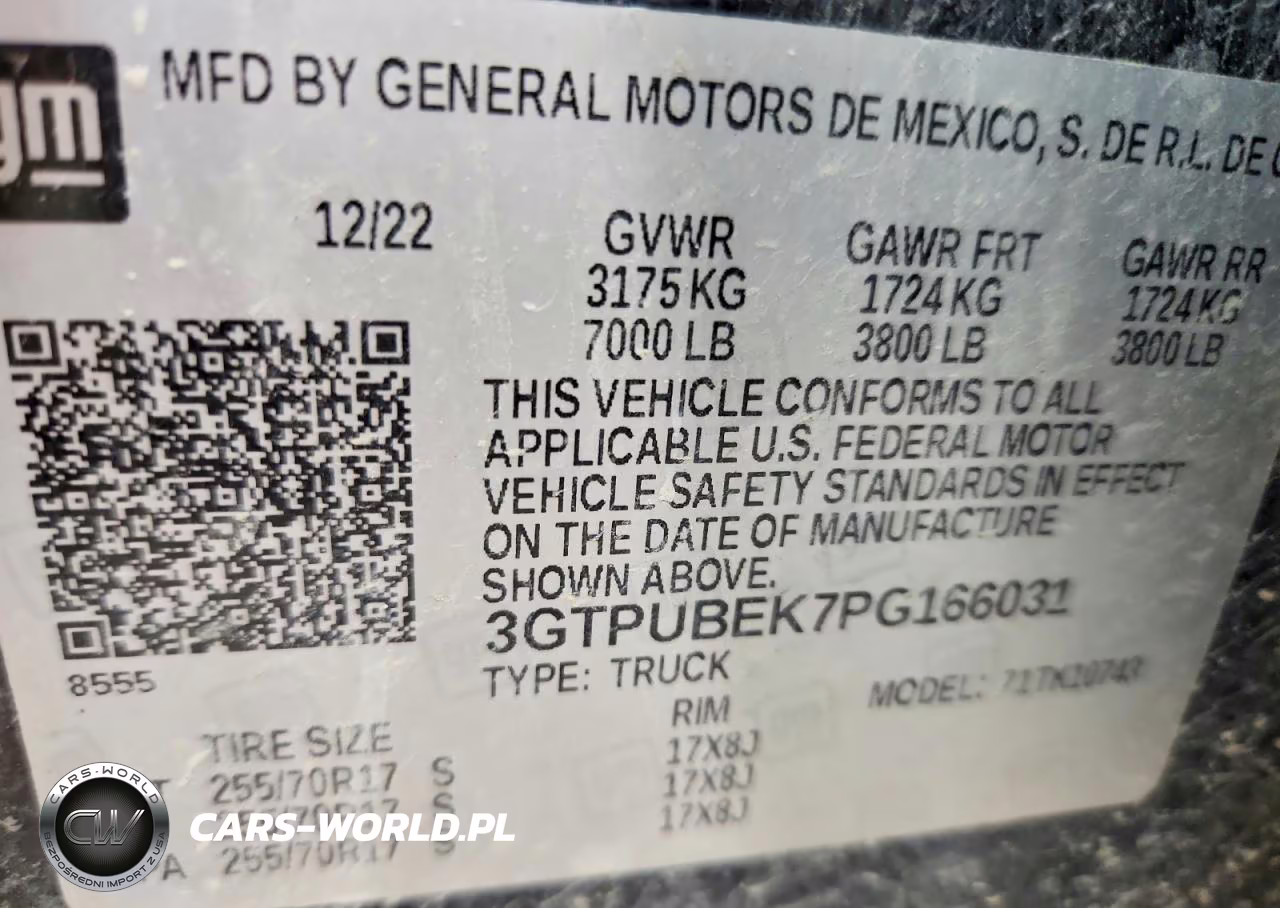 2023 GMC Sierra K1500 Sle VIN:3GTPUBEK7PG166031 - 12