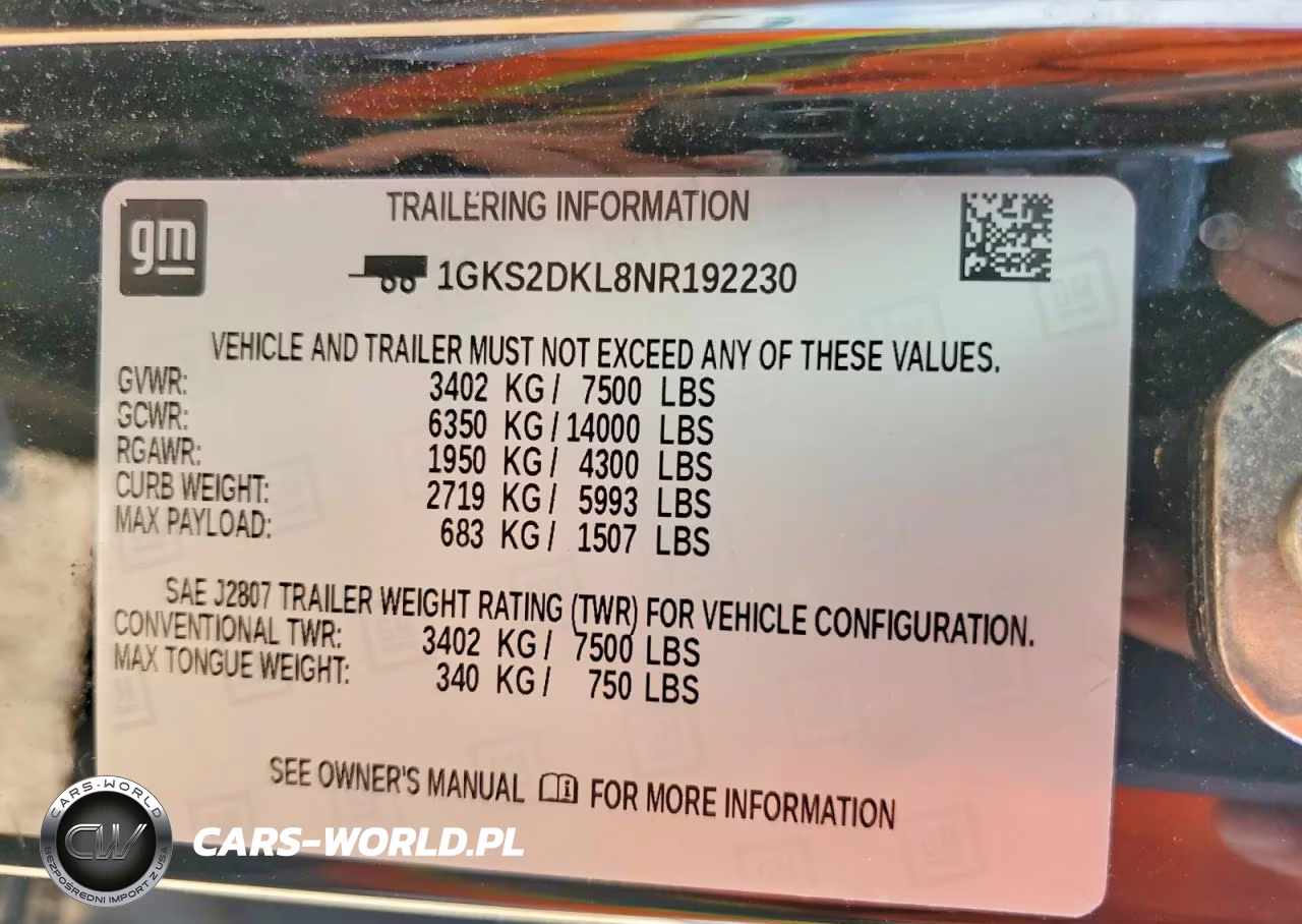 2022 GMC Yukon Denali VIN:1GKS2DKL8NR192230 - 13