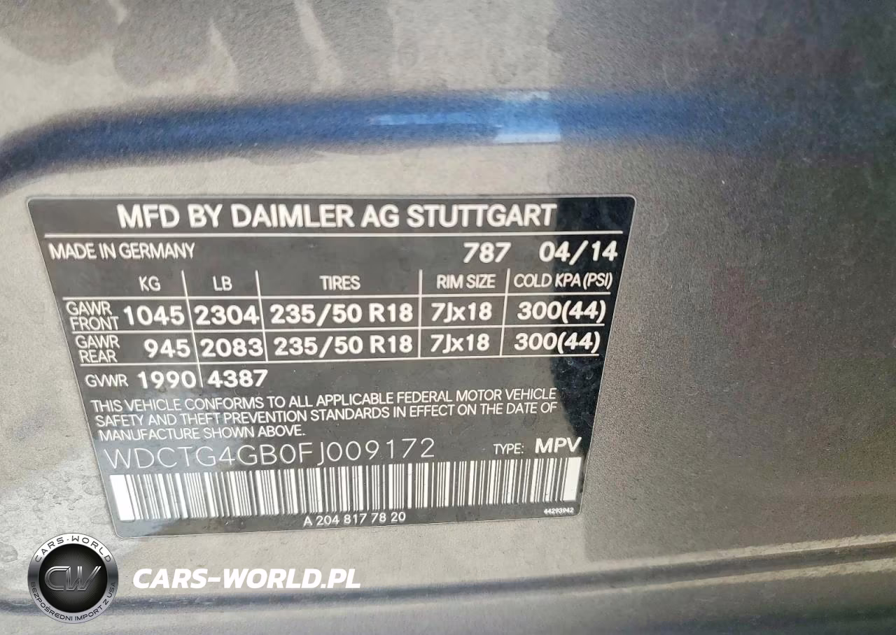 2015 Mercedes-Benz Gla 250 4Matic VIN:WDCTG4GB0FJ009172 - 14