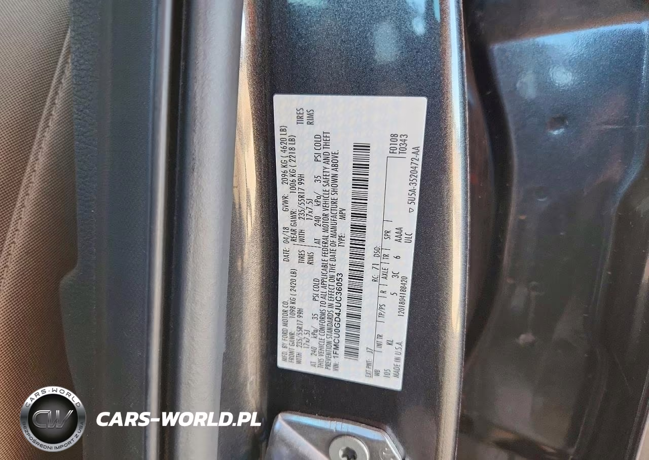 2018 Ford Escape Se VIN:1FMCU0GD4JUC36053 - 14