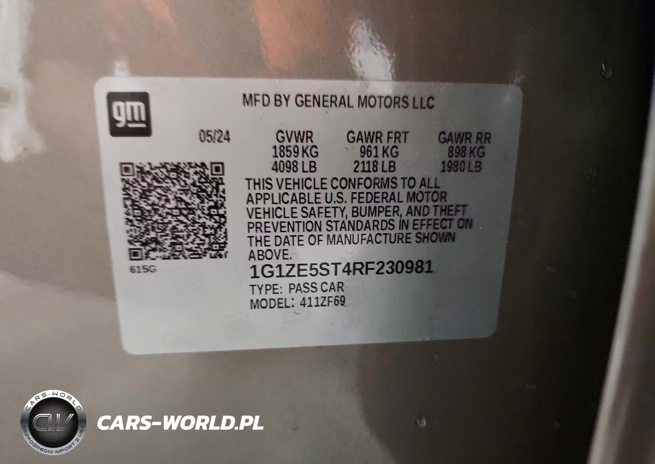 2024 Chevrolet Malibu Premier VIN:1G1ZE5ST4RF230981 - 12