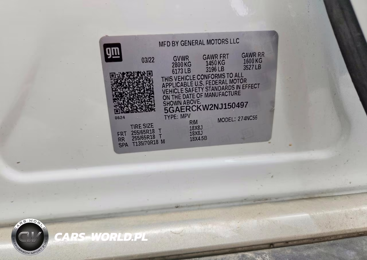 2022 Buick Enclave Premium VIN:5GAERCKW2NJ150497 - 13