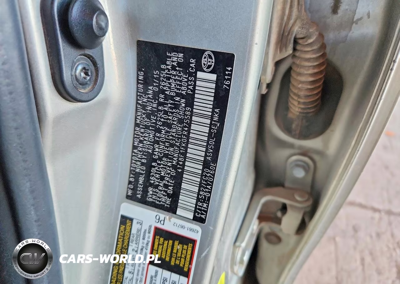 2015 Toyota Camry Le VIN:4T4BF1FK0FR475589 - 12