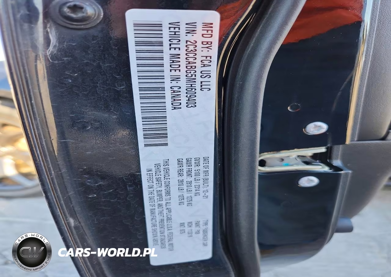 2021 Chrysler 300 S VIN:2C3CCABG5MH609403 - 12