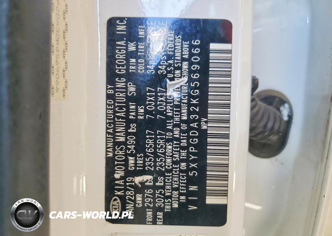 2019 Kia Sorento Lx VIN:5XYPGDA32KG569066 - 13