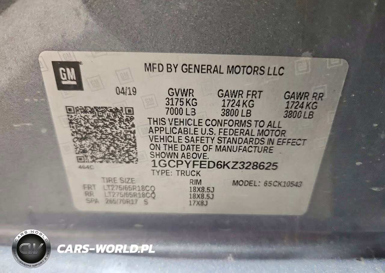 2019 Chevrolet Silverado K1500 Lt Trail Boss VIN:1GCPYFED6KZ328625 - 12