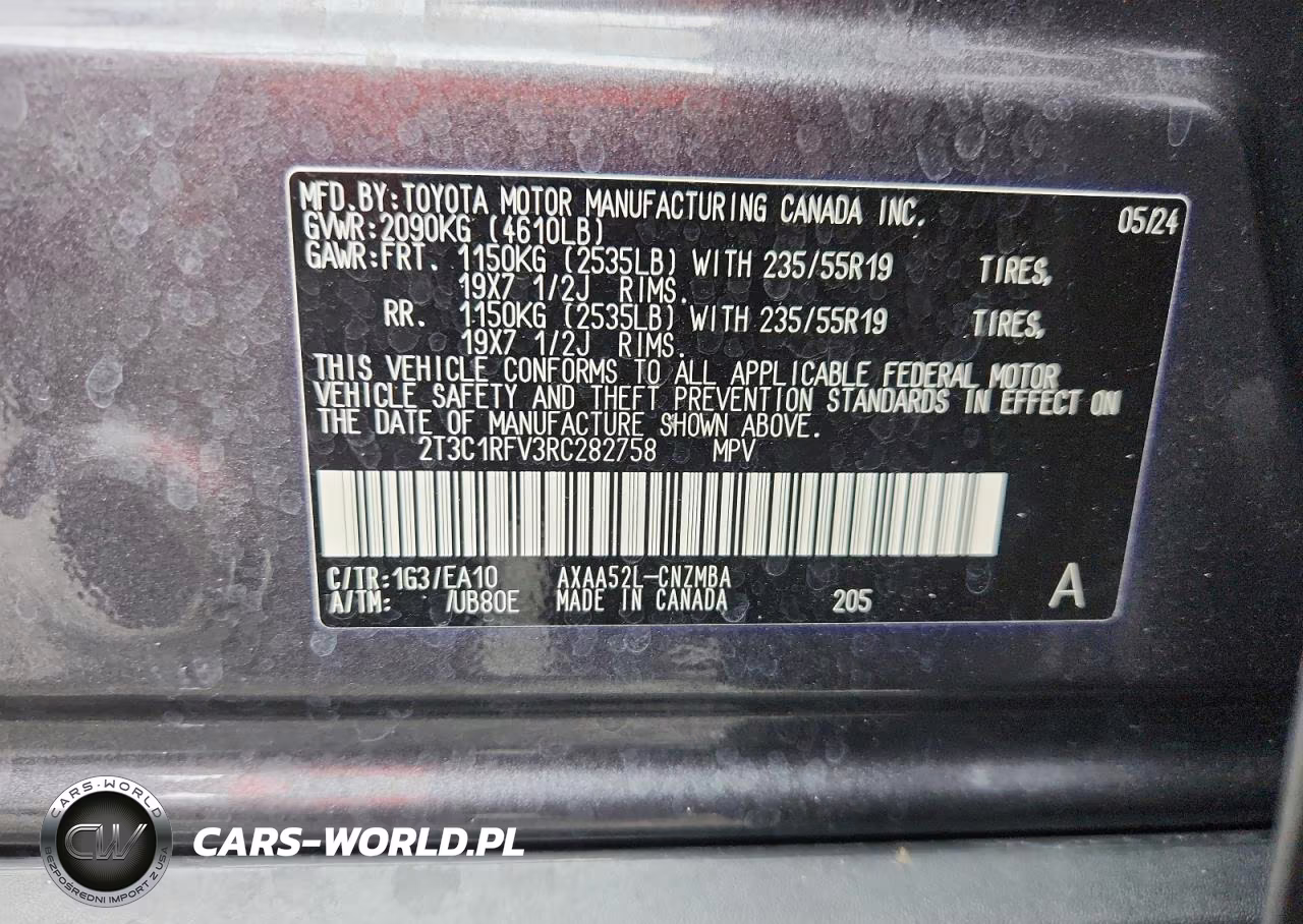 2024 Toyota Rav4 Xle Premium VIN:2T3C1RFV3RC282758 - 13