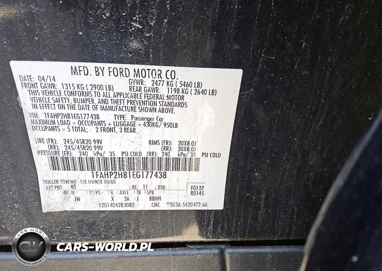 2014 Ford Taurus Sel VIN:1FAHP2H81EG177438 - 12