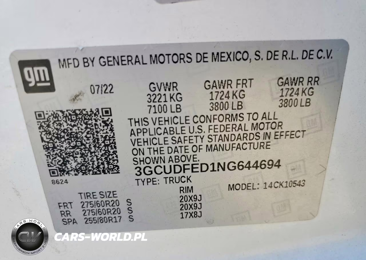 2022 Chevrolet Silverado K1500 Lt Trail Boss VIN:3GCUDFED1NG644694 - 13