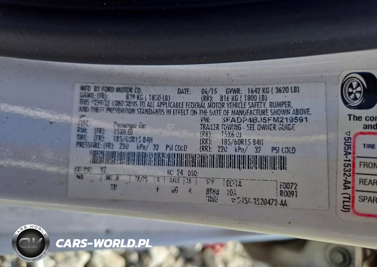 2015 Ford Fiesta Se VIN:3FADP4BJ5FM219591 - 12
