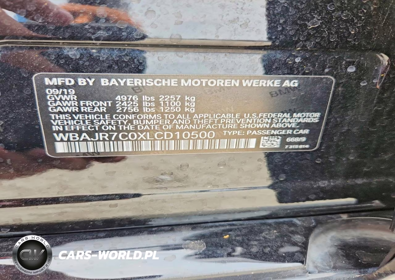 2020 BMW 530 Xi VIN:WBAJR7C0XLCD10500 - 12