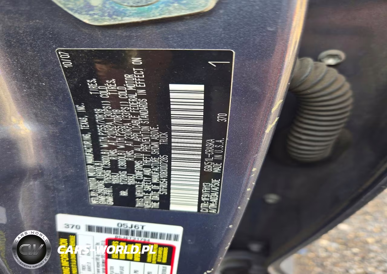 2008 Toyota Tundra Grade VIN:5TFRU54108X007285 - 12