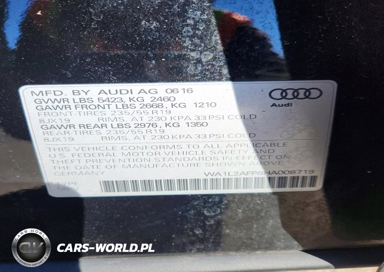 2017 Audi Q5 Premium Plus VIN:WA1L2AFP8HA008719 - 14