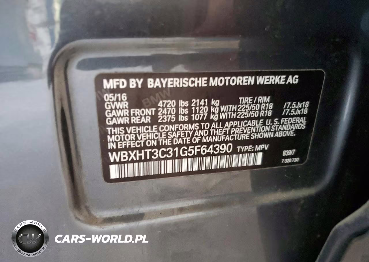 2016 BMW X1 xDrive28I VIN:WBXHT3C31G5F64390 - 14