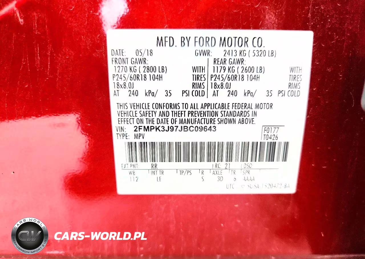 2018 Ford Edge Sel VIN:2FMPK3J97JBC09643 - 13