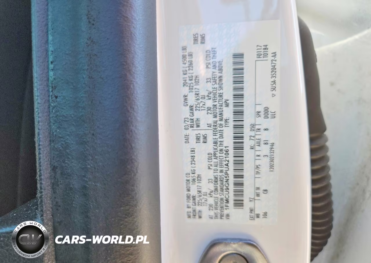 2023 Ford Escape Active VIN:1FMCU9GN5PUA21061 - 13