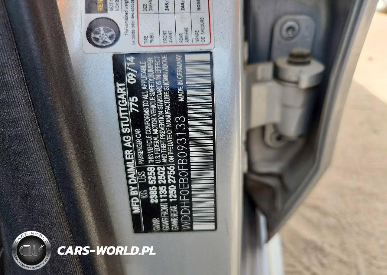 2015 Mercedes-Benz E 250 Bluetec VIN:WDDHF0EB0FB093133 - 12