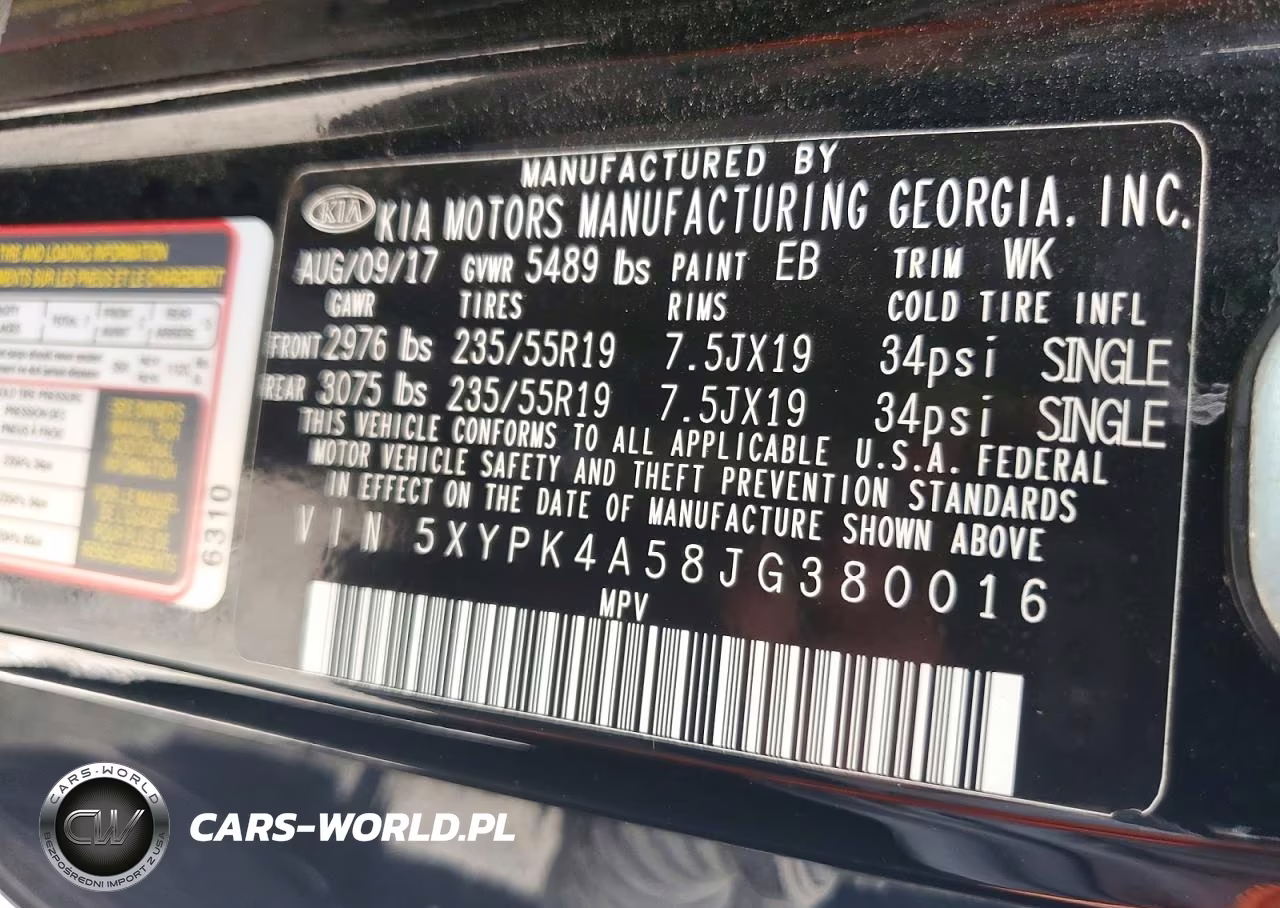 2018 Kia Sorento VIN:5XYPK4A58JG380016 - 13