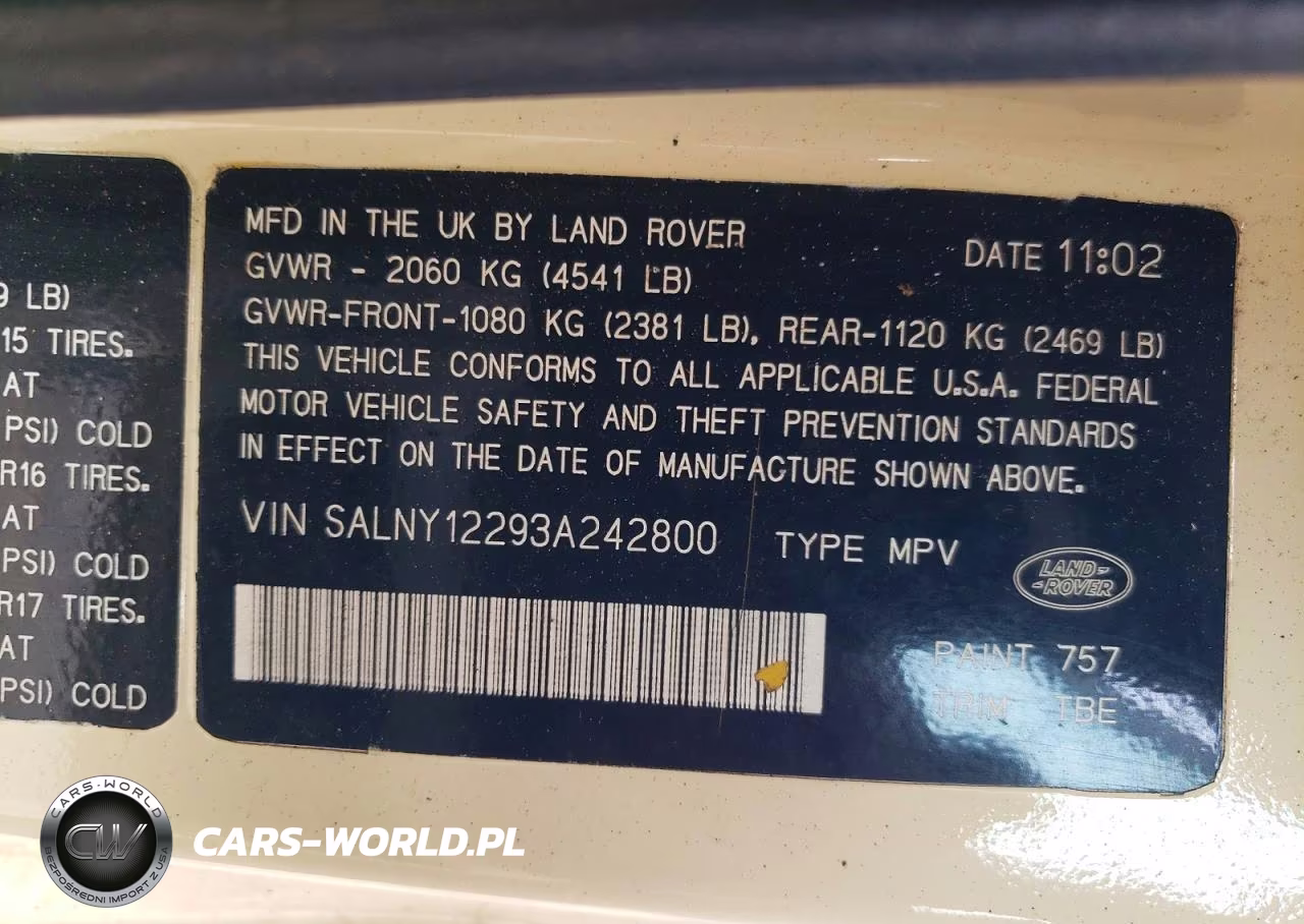 2003 Land Rover Freelander Se VIN:SALNY12293A242800 - 13