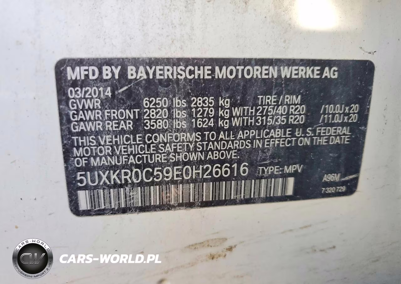 2014 BMW X5 xDrive35I VIN:5UXKR0C59E0H26616 - 13