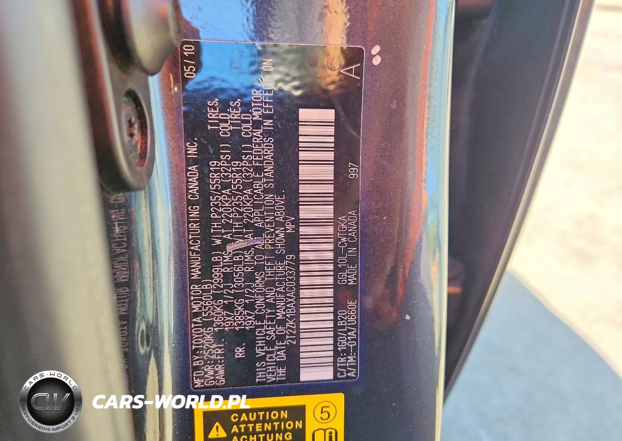 2010 Lexus Rx 350 VIN:2T2ZK1BAXAC033779 - 13