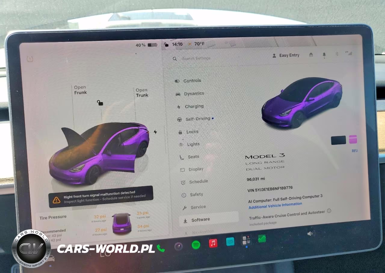 2022 Tesla Model 3 VIN:5YJ3E1EB6NF189776 - 9