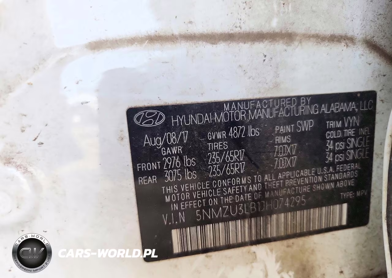 2018 Hyundai Santa Fe Sport 2.4L VIN:5NMZU3LB1JH074295 - 13